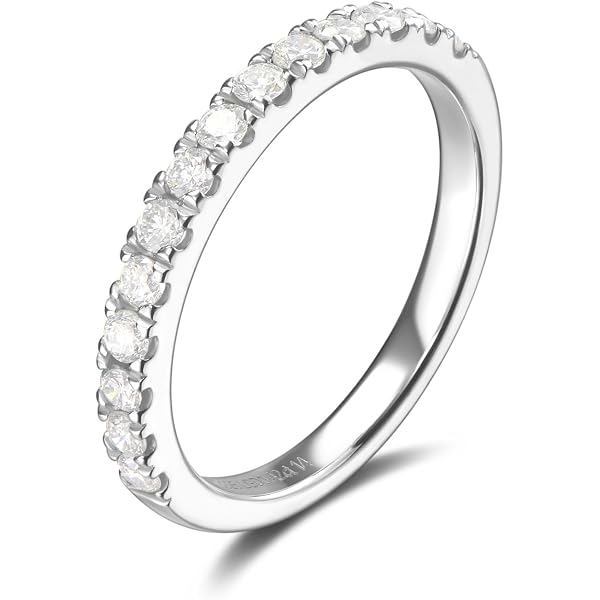 Amazon | ダイヤモンド リング ハーフエタニティ 0.2ct 8号 プラチナ